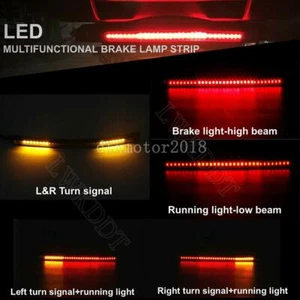 48 LED Strip Tail Brake Light For Honda Shadow VT600 VT 750 1100 VTX1300 VTX1800 - Picture 1 of 9