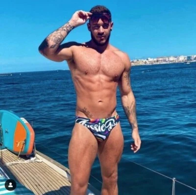 Aussiebum CLOSEOUT SALE!  SIGNATURE ENGINEERED "UNICORN RAINBOW" Swimsuit - Image 1 of 4