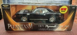 1/18 ERTL 1971 PLYMOUTH CUDA 340 FROM PHANTASM MOVIE CAR! NEW OPEN BOX BOX WORN - Picture 1 of 14