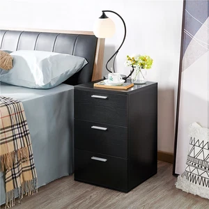 Mesitas de Noche Blancas con Cajones de Madera Cajonera Cómoda Mesilla Auxiliar - Imagen 1 de 25