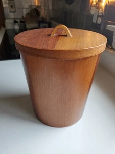 Md-Century Japan Wood 9" Ice Bucket Drink Bottle Cooler. - Picture 1 of 12