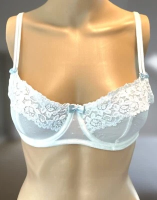 Sujetador de malla de encaje ADORE ME forrado sin relleno con aros correas de espagueti talla 34-C Foto 1 de 3