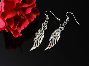 Hermosos pendientes ángel alas pendientes ángel de la guarda alas, nuevos - Imagen 1 de 1