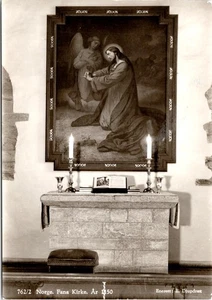 RPPC Jesús Icono7Fana Iglesia Fanahammeren Bergen Noruega Foto Real Postal - Imagen 1 de 2