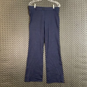 Betabrand Blue Polka Dot Wide Leg Dress Pants Career Women's Size Medium - Picture 1 of 9