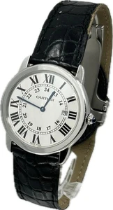Cartier Ronde Solo W6700255 3603 LM White Quartz Mens Watch Excellent A3676 - Picture 1 of 13
