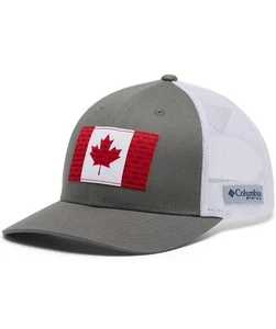 Sombrero con bandera canadiense. Columbia talla única para todos. Camionero SnapBack gris - Imagen 1 de 6