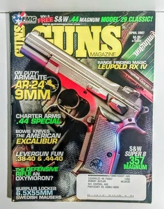 Vtg GUNS Magazine April 2007 Super .357 Magnum S&W AR-24 Leupold RX IV Firearms  - Picture 1 of 3