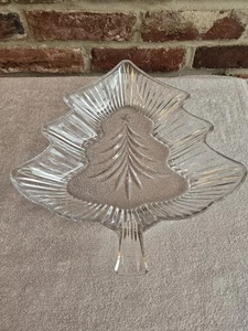 Mikasa Yuletide Weihnachtsbaum geformt Glas Süßigkeiten Schale Urlaub Serviertablett - Bild 1 von 13