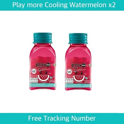 2 caramelos Play More Cooling sandía mentol 22 g aliento fresco dulce bocadillo tailandés Foto 1 de 4