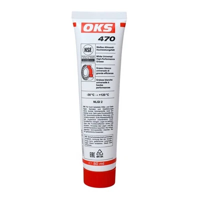 OKS 470 Weißes Allround-Hochleistungsfett lebensmittelecht NLGI-2 80ml Tube