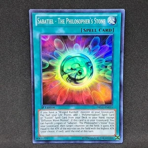 Sabatiel - The Philosophers Stone DRLG-EN015 1st Edition Super Rare NM Yu-Gi-Oh! - Picture 1 of 6