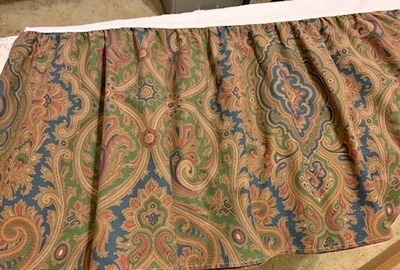 Vintage Ralph Lauren “Brianna” Queen Bed Skirt Dust Ruffle – Paisley Pattern - Image 1 of 4
