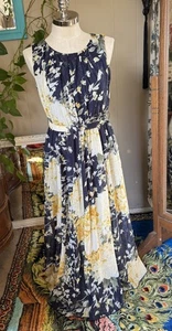 Alexa B Notes Maxikleid mit Blumenmuster blau, Größe 8P - Bild 1 von 10