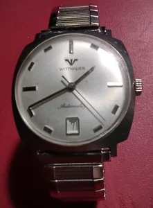 Nice Men’s Vintage Wittnauer Automatic 6 O’clock Date Window Working Swiss Watch - Picture 1 of 3