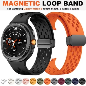 Silicone Strap For Samsung Galaxy Watch 8 40mm 44mm/ 8 Classic 46mm Watch Band - Picture 1 of 72