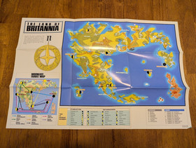 NES Ultima: Warriors of Destiny Land of Britannia Map / Dungeon Poster Insert