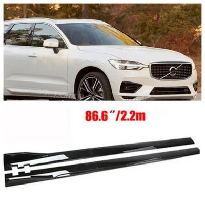 86.6'' Black Side Skirt Extension Rocker Splitter Lip For Volvo XC60 XC40 XC90 Foto 1 de 4