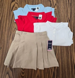 NEW SIZE 6 School Uniform Skort & Polo Tops- Gap & Chaps-NWT-MSRP-$70 - Picture 1 of 9