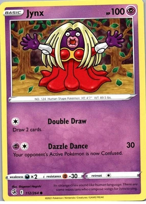 Jynx - Common - SWSH08: Fusion Strike - 112/264 - NM - Normal - Image 1 of 2
