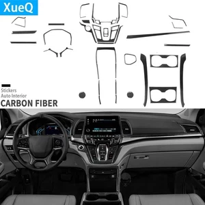 34Pcs Real Carbon Fiber Full Interior Dash Trim Kits For Honda Odyssey 2018-2025 - Picture 1 of 14