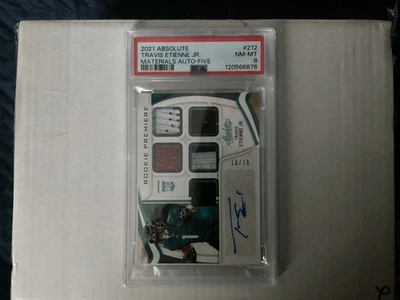 2021 Panini Absolute Football Travis Etienne 212 SSP 10/10 - Image 1 of 2