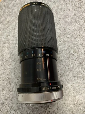 Lente Kiron 80-200mm f/4.5 MC zoom macro foco manual, para montagem Canon FD - Imagem 1 de 4