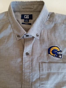 Los Angeles Rams Men's button shirt Size Large Antigua brand - Picture 1 of 2