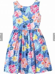Gymboree Girls 12 "Sugar Reef" Blue Floral Dress NWT - Picture 1 of 2