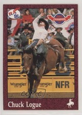 1991 Rodeo America Pro Rodeo Cards Set B Chuck Logue #3