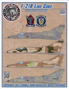 FBD48020 Furball Aero-Design 1:48 IAI F-21A Kfir Lion Cubs - Imagen 1 de 7