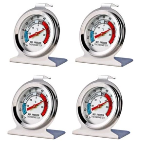 4 Stück Kühlschrank Gefrierschrank Thermometer großes Zifferblatt Analog Thermometer - Bild 1 von 4