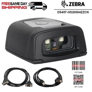 Original Zebra DS457-HD20004ZZCN USB/RS232 High Density 2D Cored Barcode Scanner - Bild 1 von 10