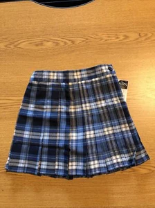 Chaps Girls 4 Skirt School Uniform Blue Retail $30 (a-blk-3-68) - Picture 1 of 6