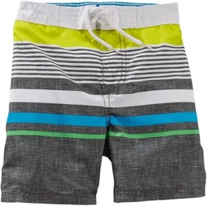 OshKosh B'Gosh Kid Boys' Multi Stripe Swim Trunks Size 12 - Picture 1 of 1