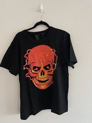 Vlone Skull Shocker Graphic T Shirt, Size Medium, Pre- Owned,Excellent Condition - Image 1 of 3