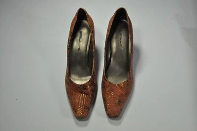 Bombas de camurça BELLINI laranja claro com estrias de bronze, 9M - Imagem 1 de 4