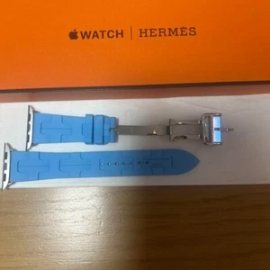 Hermes Apple Watch Sport Band Kilim Celeste Bleu 42mm - Zdjęcie 1 z 2
