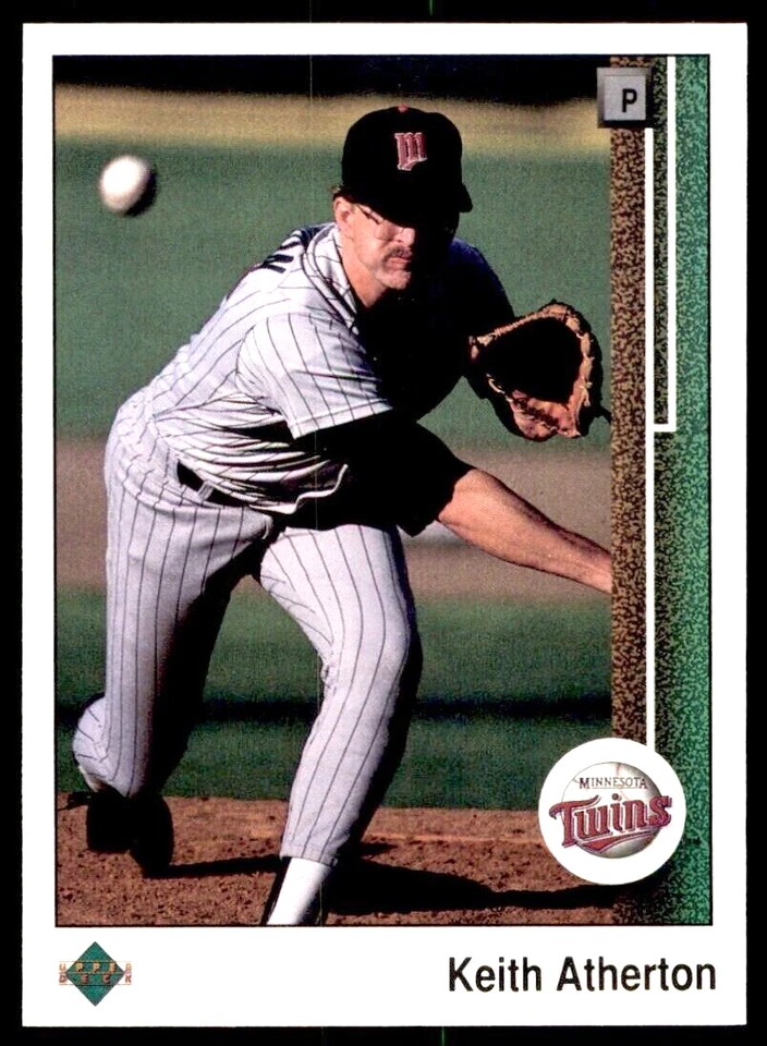 1989 Upper Deck  #599  Keith Atherton   Pitcher    Minnesota Twins  FREE ship - Image 1 of 1