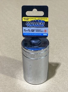 Power Torque 1-1/2 Inch Socket 1/2 Inch Drive Deep 6 Point  GM8328 New - Picture 1 of 4