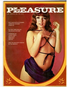 Vintage Men's Pinup Magazine MAN'S PLEASURE Feb. 1973 Figure Models, Fiction - Picture 1 of 3