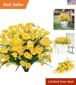 Generous 9.5" Artificial Daisy Flowers - Eco-Friendly Indoor & Outdoor Decor - Picture 1 of 10
