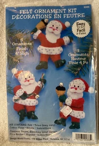 Design Works - Filz Ornament Set 5333 Weihnachtsmann - Bild 1 von 2