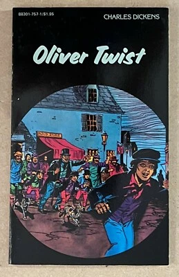 Oliver Twist C58 Charles Dickens 1984 B&W Pocket Classics Comic Style Paperback  - Image 1 of 3