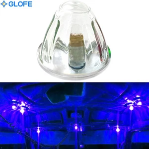 Blue 1156 Watermelon Glass Clear Lens Light Kit Incandescent Old School Flus - Picture 1 of 10