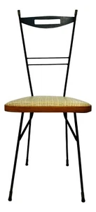 sedia da collezione anni 60 vintage modernariato - raro esemplare con eco-legno - Foto 1 di 6