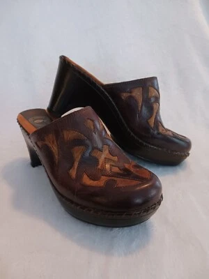 Zuecos de cuero Nurture 2 tonos. Mujer Talla 8.5 Foto 1 de 4