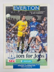 Everton V Coventry City 1987/88 26-09-1987 división 1 - Imagen 1 de 1