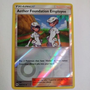 Aether Foundation Employee - 168/214 - Uncommon - Reverse Holo x1 - NM-Mint - SM - Picture 1 of 1