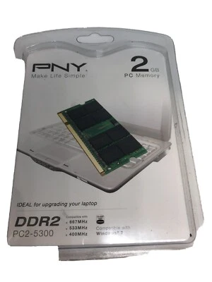 2GB PC2-5300 DDR2 667 MHz Memory PNY - Image 1 of 4